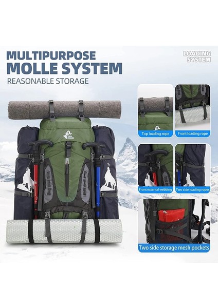 Kırmızı 60L Su Geçirmez Erkek Sırt Çantası Açık Taktik Çanta Yürüyüş Sırt Çantaları Trekking Balıkçılık Seyahat Kamp Sırt Çantası Dağcılık Çantası (Yurt Dışından) fırsatları