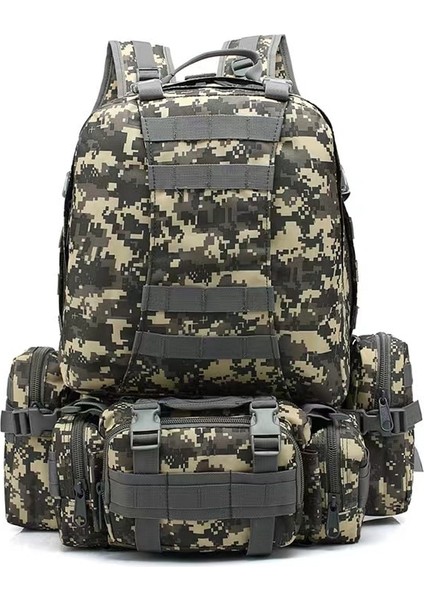 F 4 In1 Taktik Sırt Çantası 50L Askeri Sırt Çantası Erkek Ordu Molle Açık Spor Çantası Kamp Yürüyüş Seyahat Tırmanma Sırt Çantası Mochila (Yurt Dışından) indirimleri