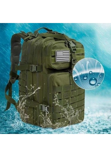 Yeşil (30L) 30L Veya 50L Lawaia Askeri Sırt Çantası 1000D Açık Taktik Dağcılık Naylon Su Geçirmez Paket Kamp Avcılık (Yurt Dışından)