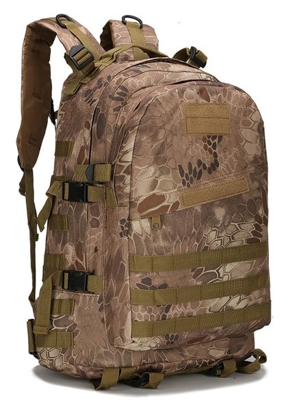 Python Haki 33CMX18CMX46CM Büyük Kapasiteli Açık Taktik Çanta Eğitim Ekipmanları Kamp Sırt Çantası Spor Sırt Çantası Sırt Çantası 3D Sırt Çantası (Yurt Dışından)