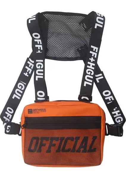 Gri 2021 Yeni Erkek ve Kadın Hip Hop Taktik Yelek Çok Fonksiyonlu Göğüs Çantası Tarzı Alfabe Kemer Kemer Sırt Çantası (Yurt Dışından) modelleri