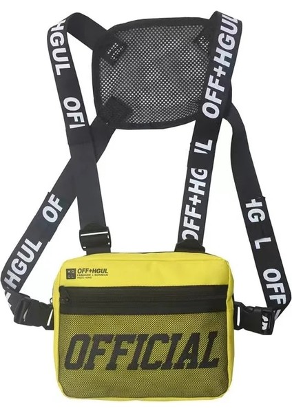 Gri 2021 Yeni Erkek ve Kadın Hip Hop Taktik Yelek Çok Fonksiyonlu Göğüs Çantası Tarzı Alfabe Kemer Kemer Sırt Çantası (Yurt Dışından) indirimleri