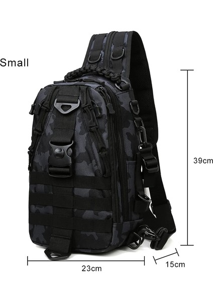 Küçük Yeşil Kamuflaj Erkekler Yürüyüş Askeri Taktik Sırt Çantası Kamp Spor Trekking Tırmanma Crossbody Sırt Çantası Balıkçılık Açık Sırt Çantası Erkek (Yurt Dışından)