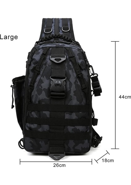 Küçük Yeşil Kamuflaj Erkekler Yürüyüş Askeri Taktik Sırt Çantası Kamp Spor Trekking Tırmanma Crossbody Sırt Çantası Balıkçılık Açık Sırt Çantası Erkek (Yurt Dışından)