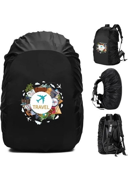 2TRAVEL009 60L Yeni Sıcak Yağmur Kılıfı Sırt Çantası 35L 45L 60L 70L Seyahat Su Geçirmez Çanta Taktik Açık Kamp Yürüyüş Tırmanma Toz Yağmur Kapağı (Yurt Dışından)
