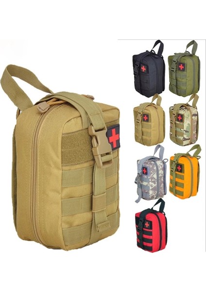 Siyah Askeri Molle Kamp Survival Ilk Yardım Çantası Bel Çantası Taktik Tıbbi Paket Acil Açık Avcılık Seyahat Sırt Çantası (Yurt Dışından)