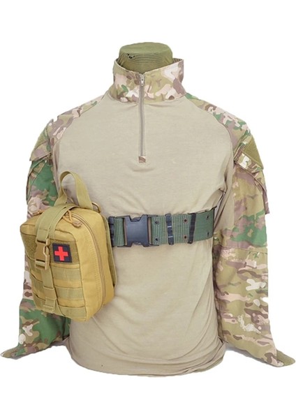 Siyah Askeri Molle Kamp Survival Ilk Yardım Çantası Bel Çantası Taktik Tıbbi Paket Acil Açık Avcılık Seyahat Sırt Çantası (Yurt Dışından)