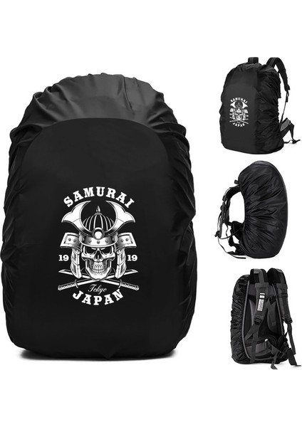3SKULL036 20L Sırt Çantası Yağmur Kapağı 20L-70L Su Geçirmez Çanta Kılıfı Taktik Açık Kamp Yürüyüş Tırmanma Yeni Kafatası Baskı Toz Sırt Çantası Raincover (Yurt Dışından)