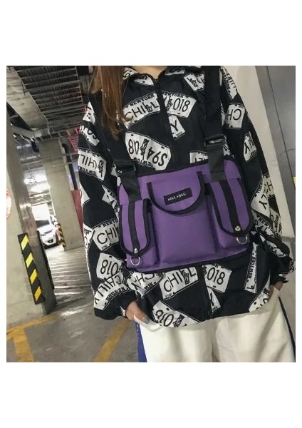 Bej Hiphop Kanye West Street Ins Sıcak Stil Göğüs Rig Askeri Taktik Göğüs Çantası Fonksiyonel Paket Trend Belirleyici Moda Pop Prechest (Yurt Dışından)