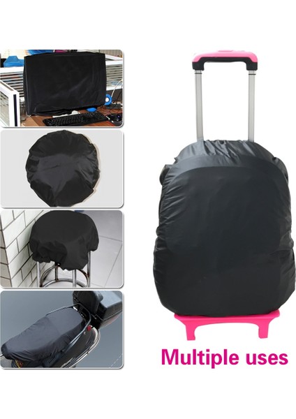 Siyah 45L Siyah Renkler 20-70L Açık Yağmur Kapak Sırt Çantası Yürüyüş Tırmanma Kamp Moda Yeni Su Geçirmez Çanta Kamuflaj Taktik Toz Yağmurluk (Yurt Dışından)