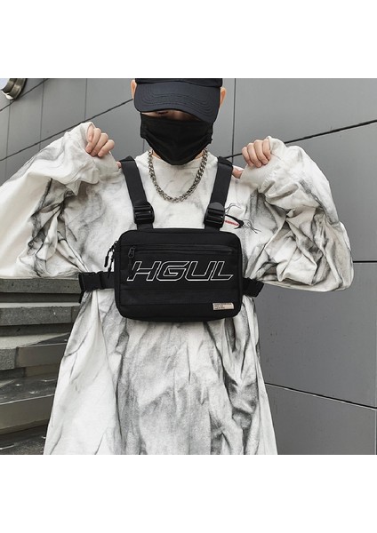 Gri 23.5CMX17CMX6.5CM 2022 Hip-Hop Sokak Şıklığı Yelek Sırt Çantası Yüksek Kaliteli Oxford Unisex Göğüs Paketleri Çok Fonksiyonlu Taktik Göğüs Rig Çantası Dropshipping (Yurt Dışından) fiyatları
