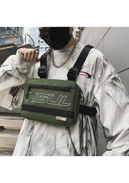 Gri 23.5CMX17CMX6.5CM 2022 Hip-Hop Sokak Şıklığı Yelek Sırt Çantası Yüksek Kaliteli Oxford Unisex Göğüs Paketleri Çok Fonksiyonlu Taktik Göğüs Rig Çantası Dropshipping (Yurt Dışından) indirimleri