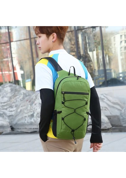 Siyah Popüler Basit Sırt Çantası Yeni Spor Açık Seyahat Çantası Erkekler ve Kadınlar Spor Dağcılık Küçük Sırt Çantası 2023 Moda Taktik (Yurt Dışından) fırsatları