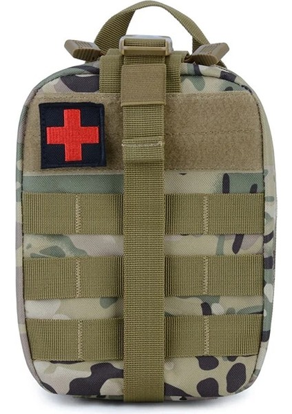 Turuncu 15CMX9CMX20CM Araç Acil Kurtarma Kiti Molle Kamuflaj Çok Fonksiyonlu Bacak Çantası Açık Depolama Taktik Tıbbi (Yurt Dışından) modelleri