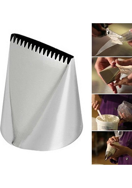 Altın Tarzı 1-Ream Kek Memesi Paslanmaz Çelik Sıkma Çiçek Memesi Kek Dekorasyon Mutfak Aksesuarları Çok Boyutlu Pasta Araçları (Yurt Dışından)