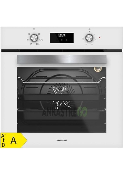 BO6502W02 - CS5349W01 - 3420 Classy 60 Beyaz Cam Ankastre Set