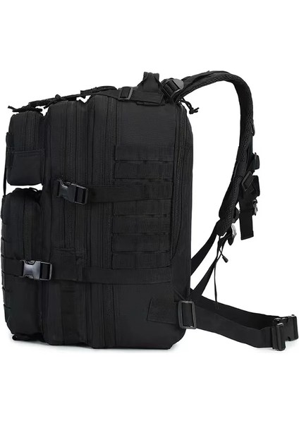 Mavi (50L) 1000D Naylon Askeri Çanta Erkekler Taktik Sırt Çantası Molle Ordu Bug Out Çanta Su Geçirmez Büyük 3D Sırt Çantası Açık Spor Yürüyüş Kamp (Yurt Dışından)