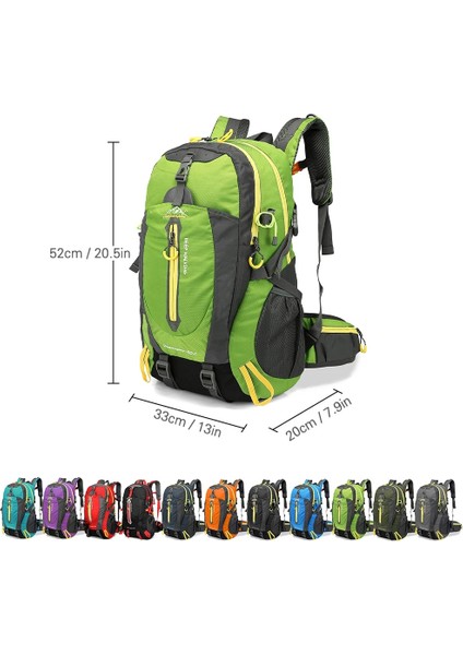 Ordu Yeşil 40L Su Geçirmez Sırt Çantası Seyahat Yürüyüş Tırmanma Taktik Sırt Çantası Dizüstü Sırt Çantası Trekking Sırt Çantası Açık Erkek Kadın Spor Çantası (Yurt Dışından) indirimleri