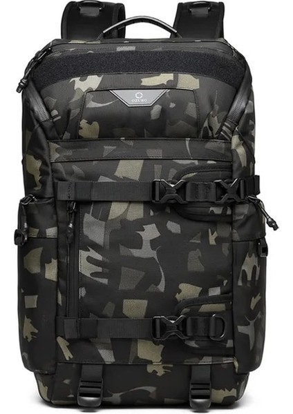Kamuflaj 27X17X48CM Adam Su Geçirmez Sırt Çantaları Spor Sırt Çantası Çok Fonksiyonlu Açık Bisiklet Sırt Çantası Taktik Kamuflaj 15 Inç Dizüstü Sırt Çantası (Yurt Dışından)