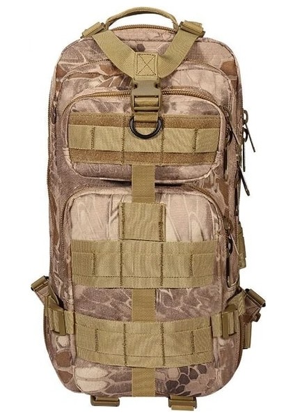 Çamur Python Taktik Sırt Çantası Doğa Sporları Kamuflaj Çantası 26L Yürüyüş Ordu Fan Seyahat Çantası Erkek ve Kadın Polyester Büyük Loungefly Geri (Yurt Dışından)
