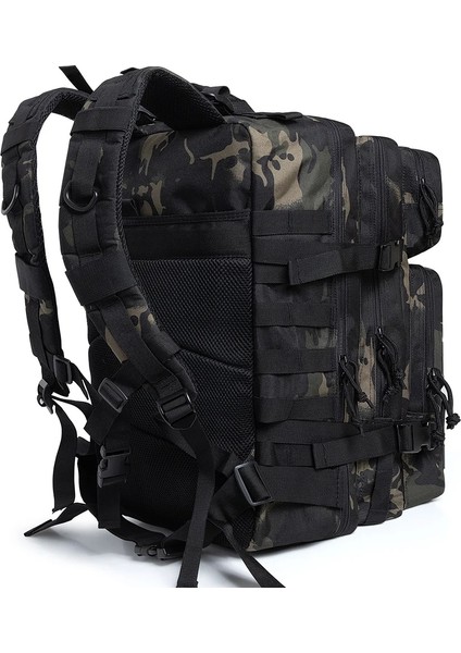 Jungle 50L Ordu Sırt Çantası Erkekler Askeri Sırt Çantası Taktik Molle Çantası Açık Avcılık Trekking Sırt Çantası 3 Gün Saldırı Keskin Nişancı Bug Out Çanta (Yurt Dışından)