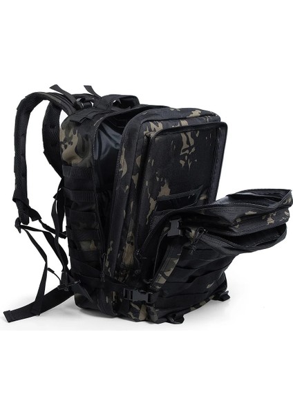 Jungle 50L Ordu Sırt Çantası Erkekler Askeri Sırt Çantası Taktik Molle Çantası Açık Avcılık Trekking Sırt Çantası 3 Gün Saldırı Keskin Nişancı Bug Out Çanta (Yurt Dışından)