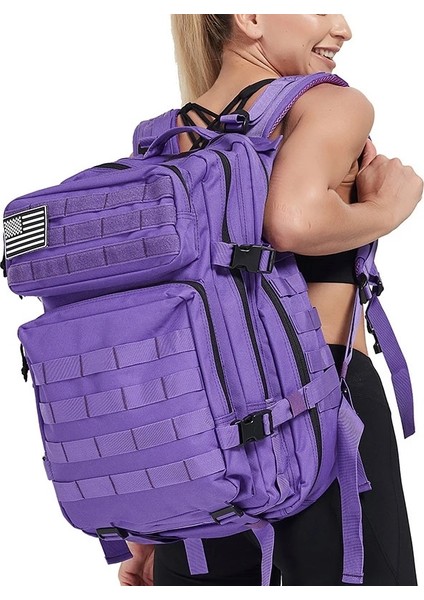 Jungle 50L Ordu Sırt Çantası Erkekler Askeri Sırt Çantası Taktik Molle Çantası Açık Avcılık Trekking Sırt Çantası 3 Gün Saldırı Keskin Nişancı Bug Out Çanta (Yurt Dışından)