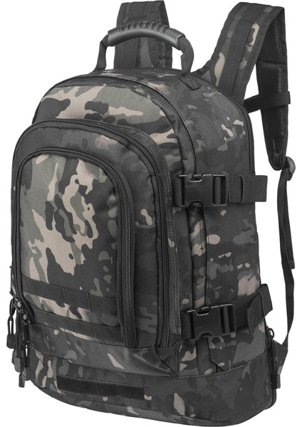 Gri 35L Ordu Taktik Sırt Çantası Açık Askeri Çanta Spor Çantası Yürüyüş Kamp Seyahat Sırt Çantası Molle Lazer Sırt Çantası Erkekler 3 P Softback (Yurt Dışından)