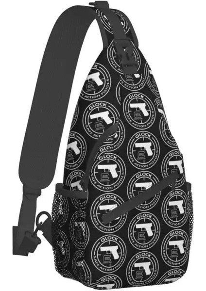 Stil 3 39X19X9 cm Rahat Çekim Spor Taktik Glock Crossbody Sling Sırt Çantası Erkekler Omuz Göğüs Çantası Seyahat Bisiklet Için (Yurt Dışından)