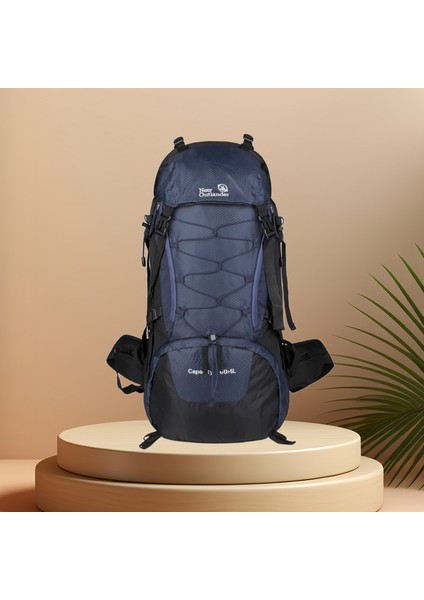 Lacivert 33 x 20 x 72 Cfun Ya Moda Trendi Lüks Erkekler Kadınlar Için Tırmanma Sırt Çantası Büyük 80L Açık Yürüyüş Spor Sırt Çantası Seyahat Taktik Sırt Çantası (Yurt Dışından)