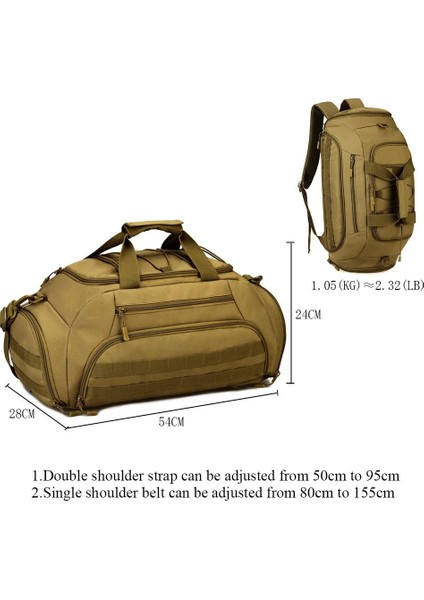 Auburn 35L Askeri Büyük Sırt Çantası Sırt Çantası Taktikleri Molle Ordu Çantaları Naylon Su Geçirmez Dizüstü Paket Kamera Çantası Erkekler Seyahat Duffle Çanta (Yurt Dışından)