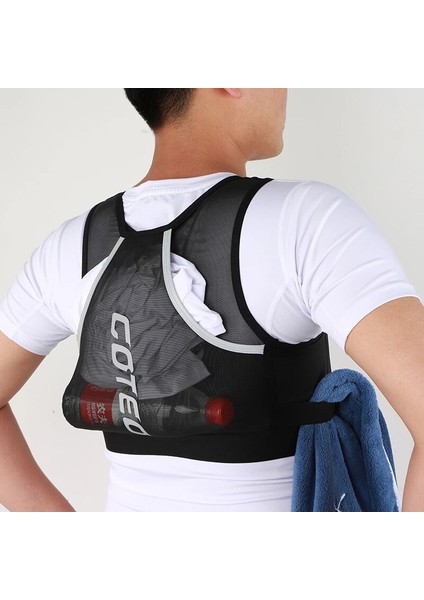 Siyah Logo Yok L Hip-Hop Sokak Şıklığı Göğüs Rig Çantası Erkekler Için Yansıtıcı Tasarım Spor Depolama Yelek Sırt Çantası Çok Fonksiyonlu Taktik Koşu Göğüs Çantası (Yurt Dışından) indirimleri