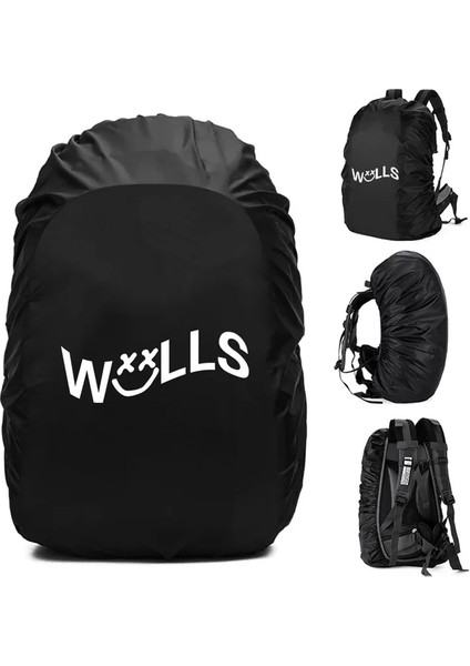 1WALLS002 45L Yeni Sıcak Yağmur Kapağı Sırt Çantası 20L -70L Su Geçirmez Çanta Duvarları Mektup Taktik Açık Kamp Yürüyüş Tırmanma Toz Yağmurluk (Yurt Dışından)
