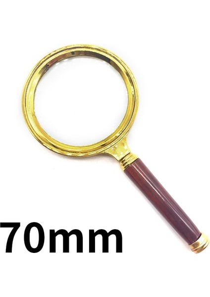 70MM Tarzı 10X Elde Taşınabilir Okuma Büyüteci, Yüksek Büyütme, Yüksek Çözünürlük, Takı ve Yeşim Tanımlama Için Kullanılabilir, Taşınabilir (Yurt Dışından)