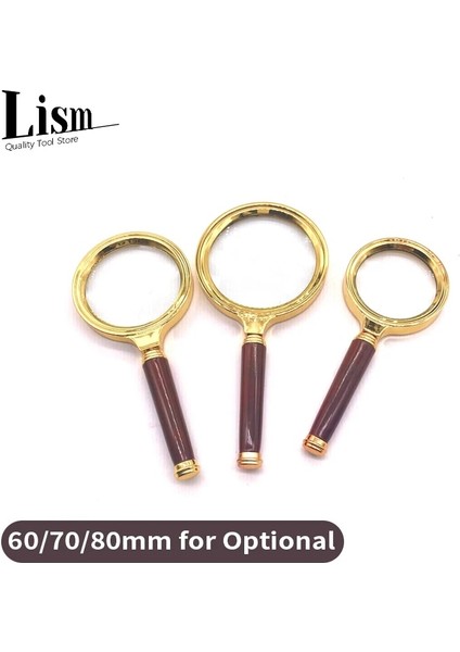 70MM Tarzı 10X Elde Taşınabilir Okuma Büyüteci, Yüksek Büyütme, Yüksek Çözünürlük, Takı ve Yeşim Tanımlama Için Kullanılabilir, Taşınabilir (Yurt Dışından)
