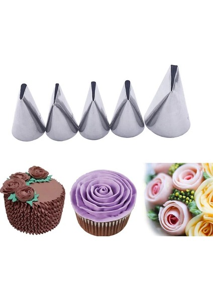 124R Stili Gül Yaprakları Paslanmaz Çelik Buzlanma G Nozullar Fondan Kek Dekorasyon Pasta Setleri Araçları Bakeware (Yurt Dışından) fiyatları