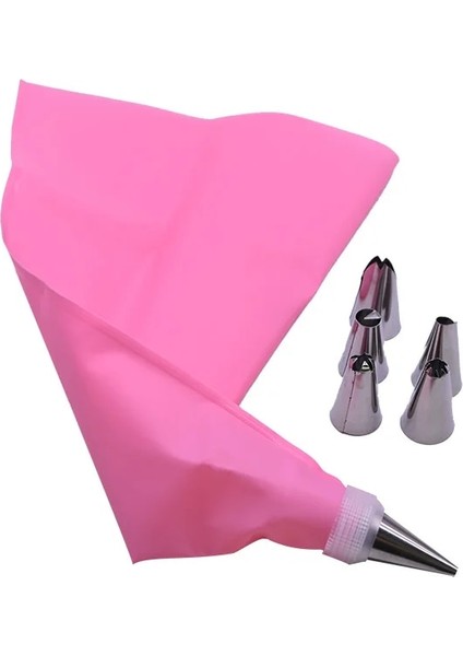 8 Adet Pembe-6 Meme Stili Et Silikon Pasta Torbası Ipuçları Mutfak Dıy Buzlanma G Krem Pasta Torbası Paslanmaz Çelik Meme Kek Dekorasyon Araçları (Yurt Dışından)