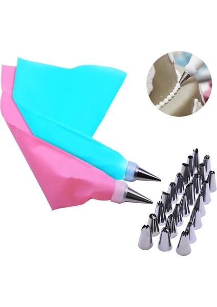 8 Adet Pembe-6 Meme Stili Et Silikon Pasta Torbası Ipuçları Mutfak Dıy Buzlanma G Krem Pasta Torbası Paslanmaz Çelik Meme Kek Dekorasyon Araçları (Yurt Dışından) modelleri