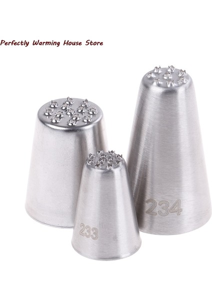 B Tarzı 3 Adet Yüksek Li Krem Dekorasyon Ağız Küçük Çim Şekli Krem Meme Pişirme Araçları Çim Kreması Buzlanma Nozulları Pasta Süslemeleri (Yurt Dışından) modelleri