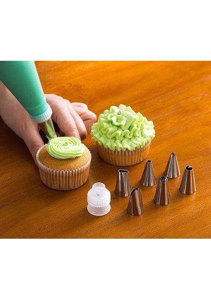 6mbhz 1sbhd 1zht Stili Silikon Pasta Torbası Ipuçları Dıy Buzlanma G Krem Yeniden Kullanılabilir Pasta Torbaları Nozul Seti Kek Dekorasyon Ucu Seti Mutfak Aksesuarları Gyh (Yurt Dışından) fırsatları