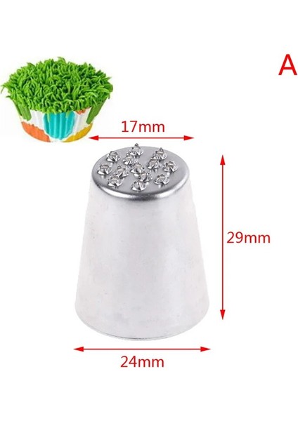 Bir Stil Yüksek Li Krem Dekorasyon Ağız Küçük Çim Şekli Krem Meme Pişirme Araçları Çim Kreması Buzlanma Nozulları Pasta Süslemeleri (Yurt Dışından)