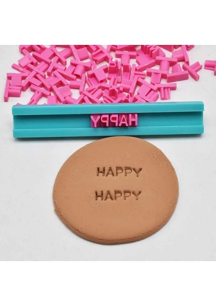 Pembe Tarzı Kalıp Alfanümerik Mühür Diy Kabartma Aracı Çömlek Aracı Alfabe Numarası Harf Kil Damga Embosser Basın Baskı Seramik C4B9 (Yurt Dışından)