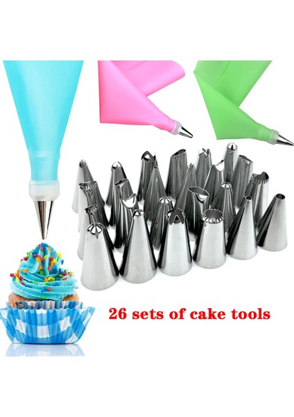 No.1 Tarzı Et Kek Buzlanma Torbası Nozulları Çikolatalı Fondan Kreması Paslanmaz Çelik G Nozul Seti (Yurt Dışından) fiyatları