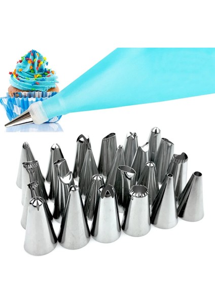 No.1 Tarzı Et Kek Buzlanma Torbası Nozulları Çikolatalı Fondan Kreması Paslanmaz Çelik G Nozul Seti (Yurt Dışından) modelleri