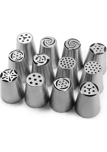 N45 Stili Rus Lale Buzlanma G Nozulları Paslanmaz Çelik Çiçek Krema Pasta Ipuçları Nozullar Çanta Cupcake Kek Dekorasyon Araçları Kalıpları 1 Adet (Yurt Dışından) modelleri