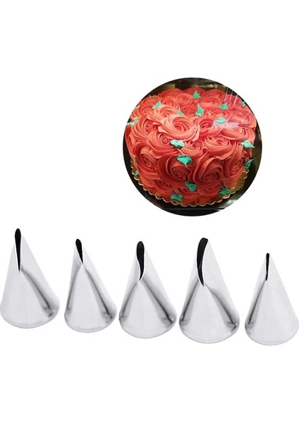 5 Adet Gül Tarzı Çiçek Yaprakları Gül Nozzletainless Çelik Buzlanma G Nozul Pasta Ipuçları Kremalı Kek Fondan Pişirme Dekorasyon Araçları (Yurt Dışından) fiyatları