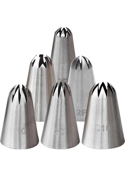 C10 Stili 1G#2C#C10 Büyük Krem Nozullar Gül Çiçek Buzlanma G Nozul Kiraz Çiçekleri Pasta Ipuçları Cupcake Kurabiye Şekerleme Pasta Aracı (Yurt Dışından) fiyatları