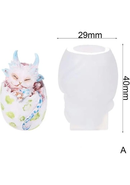 Bir Stil Ejderha Yumurtası Epoksi Reçine Kalıp Takı Kolye Silikon El Sanatları Süslemeleri Döküm Aracı Kalıp Diy Süsler T6V6 (Yurt Dışından)