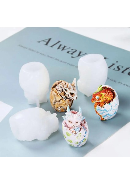 Bir Stil Ejderha Yumurtası Epoksi Reçine Kalıp Takı Kolye Silikon El Sanatları Süslemeleri Döküm Aracı Kalıp Diy Süsler T6V6 (Yurt Dışından) fiyatları