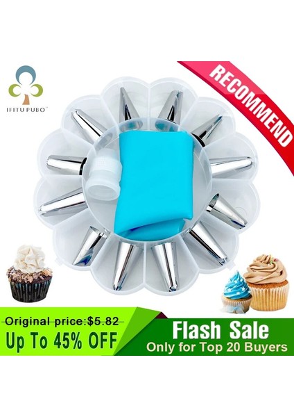 Mavi Stil Et Silikon Pasta Torbası Ipuçları Mutfak Dıy Buzlanma G Krem Yeniden Kullanılabilir Pasta Torbaları +12 Nozul Seti Pasta Süsleme Araçları Gyh (Yurt Dışından) fiyatları